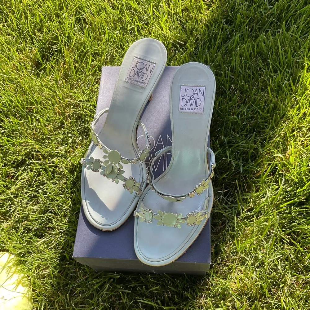 Joan & David Reef Sandal Blue Leather - Picture 2 of 10